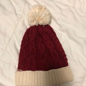 Super cute red & cream winter hat from Ireland